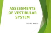 Assessments of vestibular system