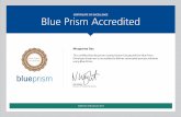 Blue Prism Developer Accreditation Certificate - Mouparna Das - Tata Consultancy Services