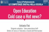 Open Education - Cold case o Hot News