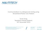 Underground Mining Communications using Broadband Power Line Modems