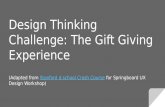 Design Thinking Challenge: Gift Giving Experience