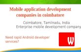 Mobile app development in coimbatore, tamilnadu