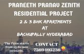 Praneeth Pranav Zenith 2 and 3 BHK Residential Project Bachupally Hyderabad