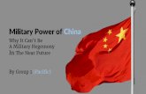 Why China Can't Be A Military Hegemony