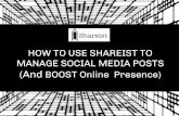 HOW TO USE SHAREIST TO MANAGE SOCIAL MEDIA POSTS (AND BOOST Online Presence)