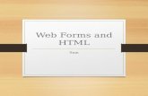 Web forms and html (lect 2)