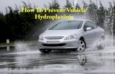 How To Prevent Vehicle Hydroplaning