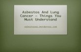 Asbestos-and-lung-cancer – things-you must understand