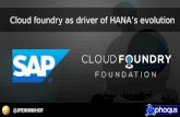 Cloud foundry as driver of hana’s evolution