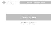 Life Writing: Third Lecture