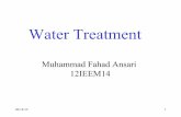 Water treatment 2 by Muhammad Fahad Ansari 12IEEM14