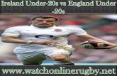 Stream Rugby Free Ireland Under-20s v England Under-20s