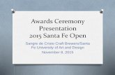 2015 Awards Ceremony - Santa Fe Open Brewing Competition
