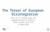 Michael Burda. The Threat of European Disintegration
