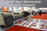Save  your memorable events digitally