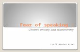 Fear of speaking
