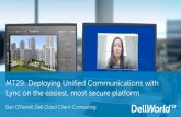 Deploying Unified Communications with Lync on the easiest, most secure platform