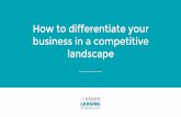 How to differentiate your business in a competitive landscape