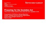 Preparing for the Societies Act