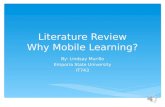 Literature Review- Why Mobile Learning?