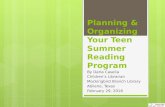 Planning Your Summer Reading Program