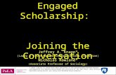 Engaged Scholarship Joining the Conversation