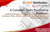 ASAP distribution a complete parts purchasing platform of electronics, it hardware parts, nsn components