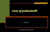 Costs of Production revision