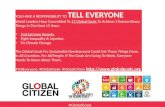 Your Responsibility As  A Global Citizen: The Global Goals