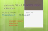 Final ppt on automatic solar traking system