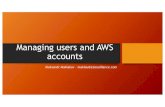Managing users and aws accounts