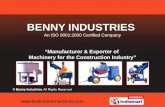 Construction Machinery by Benny Industries, Coimbatore