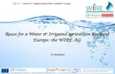 Reuse for a water and irrigation agriculture resilient Europe, WIRE Battilani