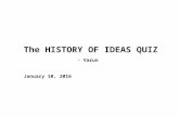History of Ideas Quiz 2016