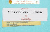 Caregivers guide to sanity