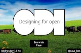 Designing for open
