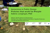 Sabine Junginger - Presentation for Immersion in Public Design -