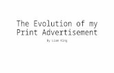 The evolution of my print advertisement