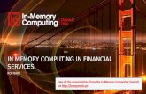 IMC Summit 2016 Keynote - Robert Barr - In Memory Computing for Financial Services: Past, Present and Future