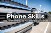 Phone Skills: Tips for the Inbound Automotive Sales Call