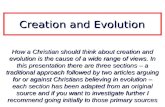 Creation evolution