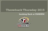Throwback Thursday 2015: Looking Back at USARIEM
