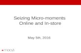 Seize The Moment Through Data In Stores, Online
