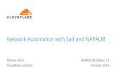 Network Automation with Salt and NAPALM: a self-resilient network
