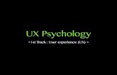 UX Psychology 1st Track.