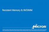 Micron Persistent Memory & NVDIMM