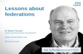 Lessons about federations 07Oct