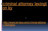 Criminal attorney lexington ky