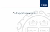 Andrew ball - The Oxford English Dictionary Online: work in progress, and future plans