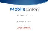 Mobile Union - An Introductionresentation   2 Jan 2012